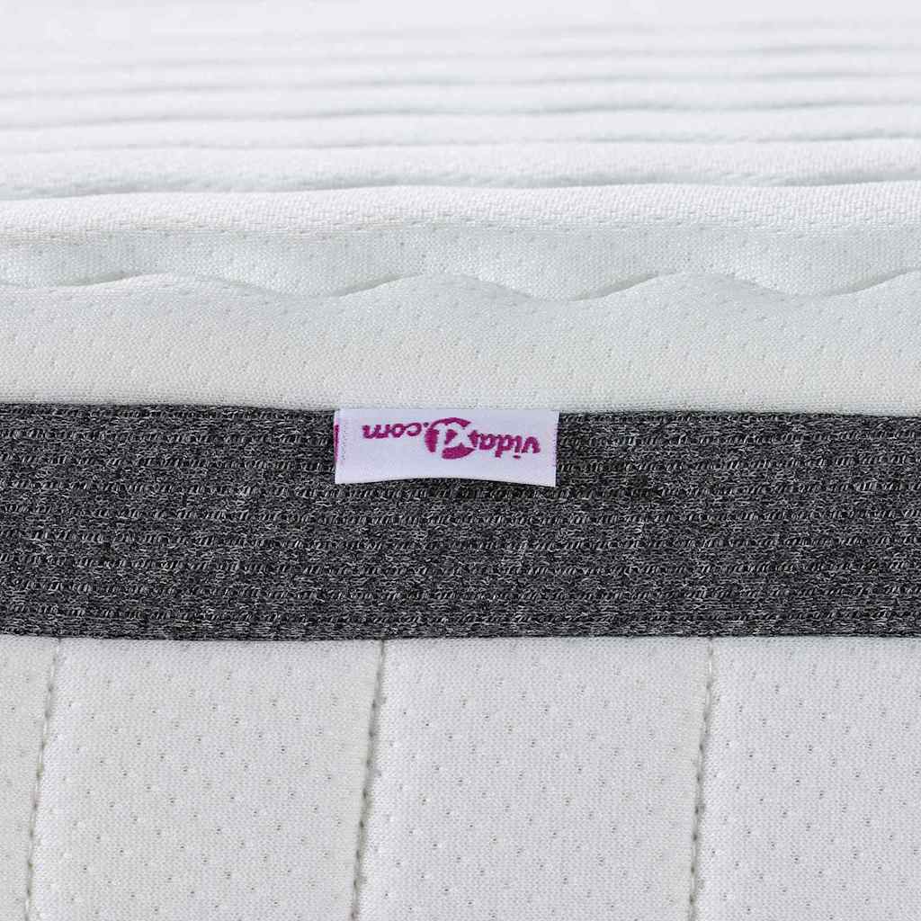 vidaXL Matras Wit, Grijs 70 x 200 cm Gebreide stof