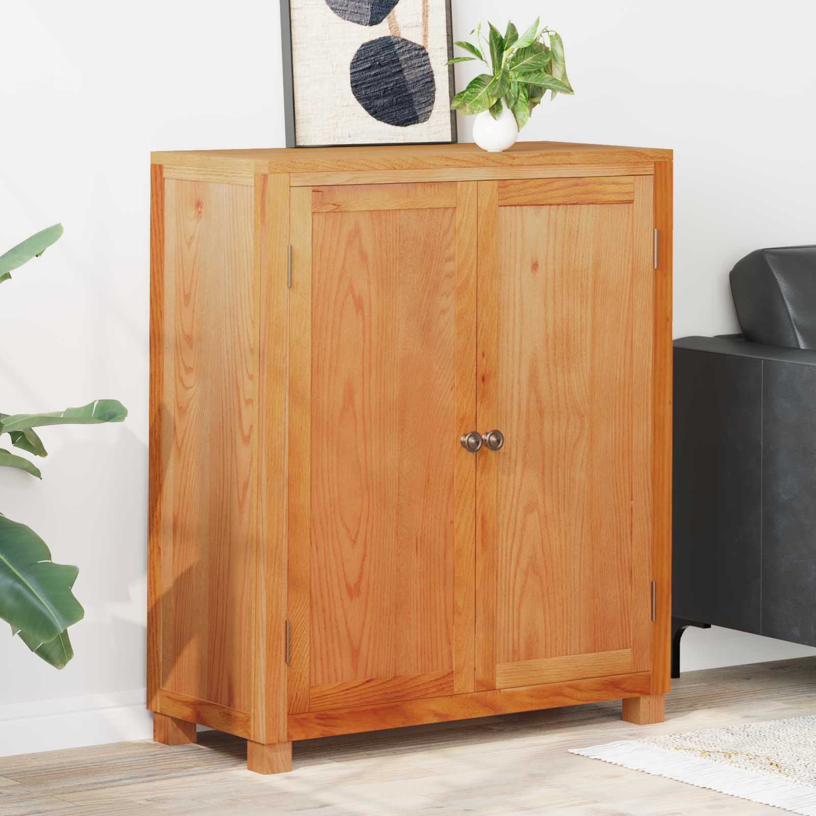 vidaXL Kast met plank met opslag Bruin 80 x 35 x 95 cm Bewerkt hout