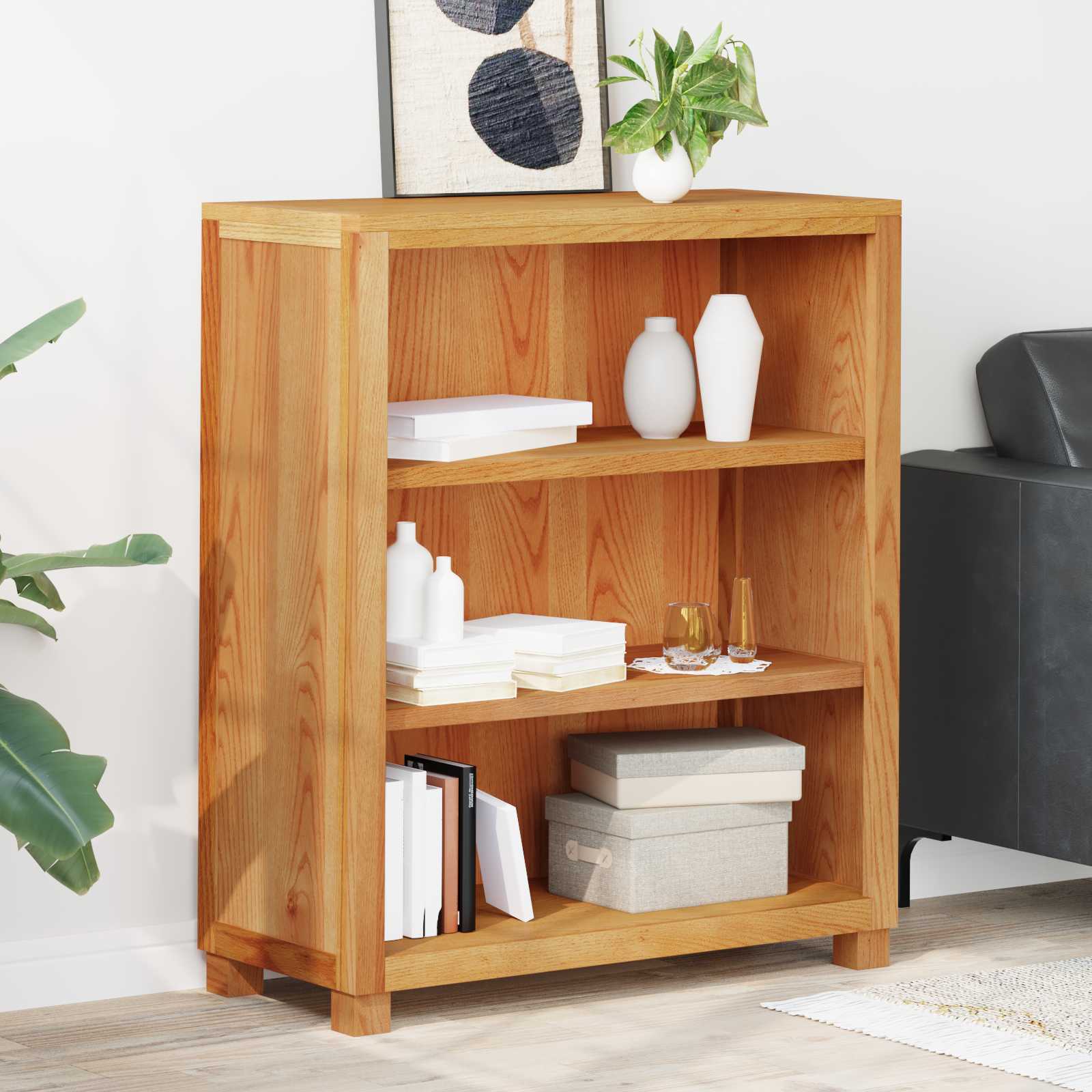 vidaXL Kast met plank met opslag Bruin 80 x 35 x 95 cm Bewerkt hout