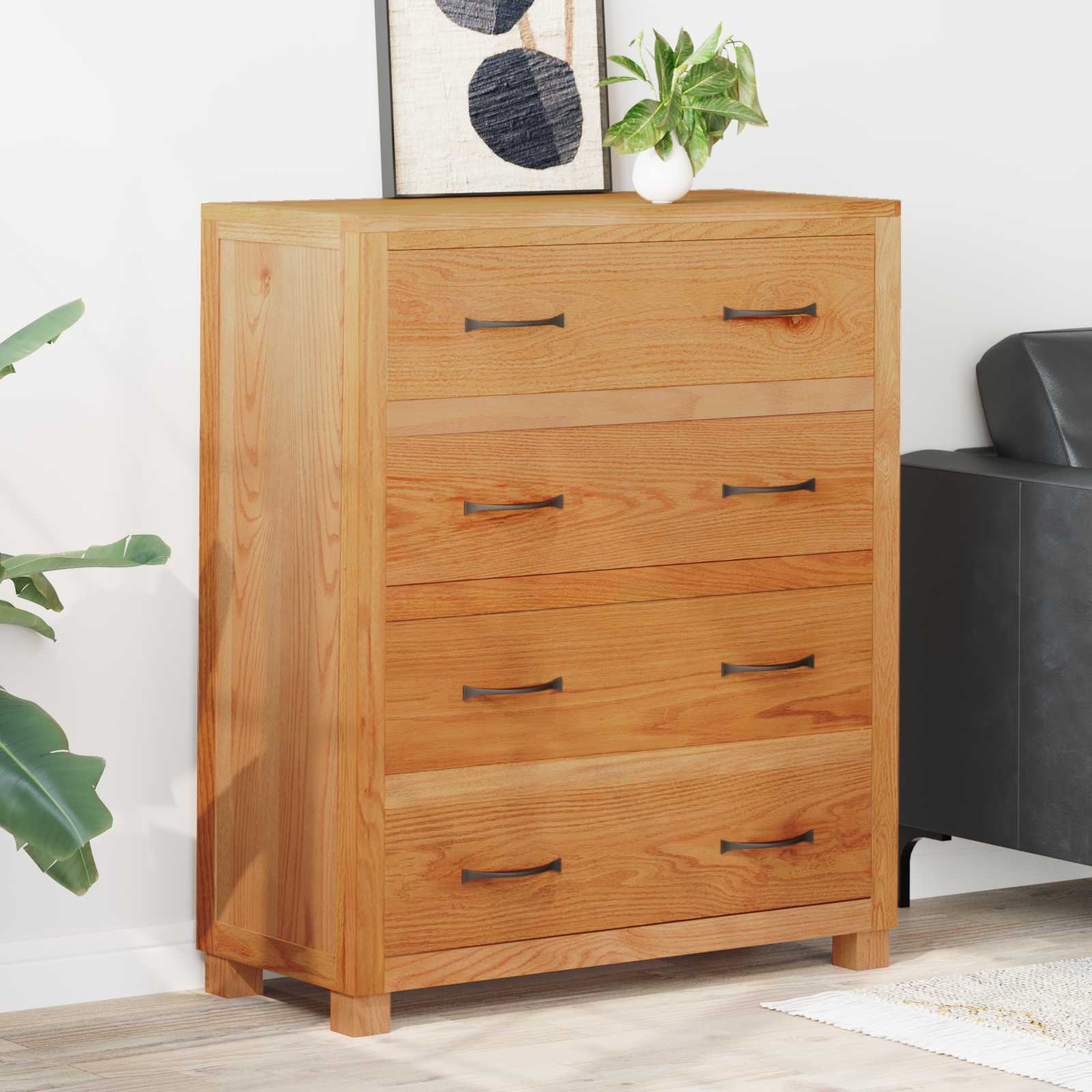 vidaXL Kast met plank met opslag Bruin 80 x 35 x 95 cm Bewerkt hout