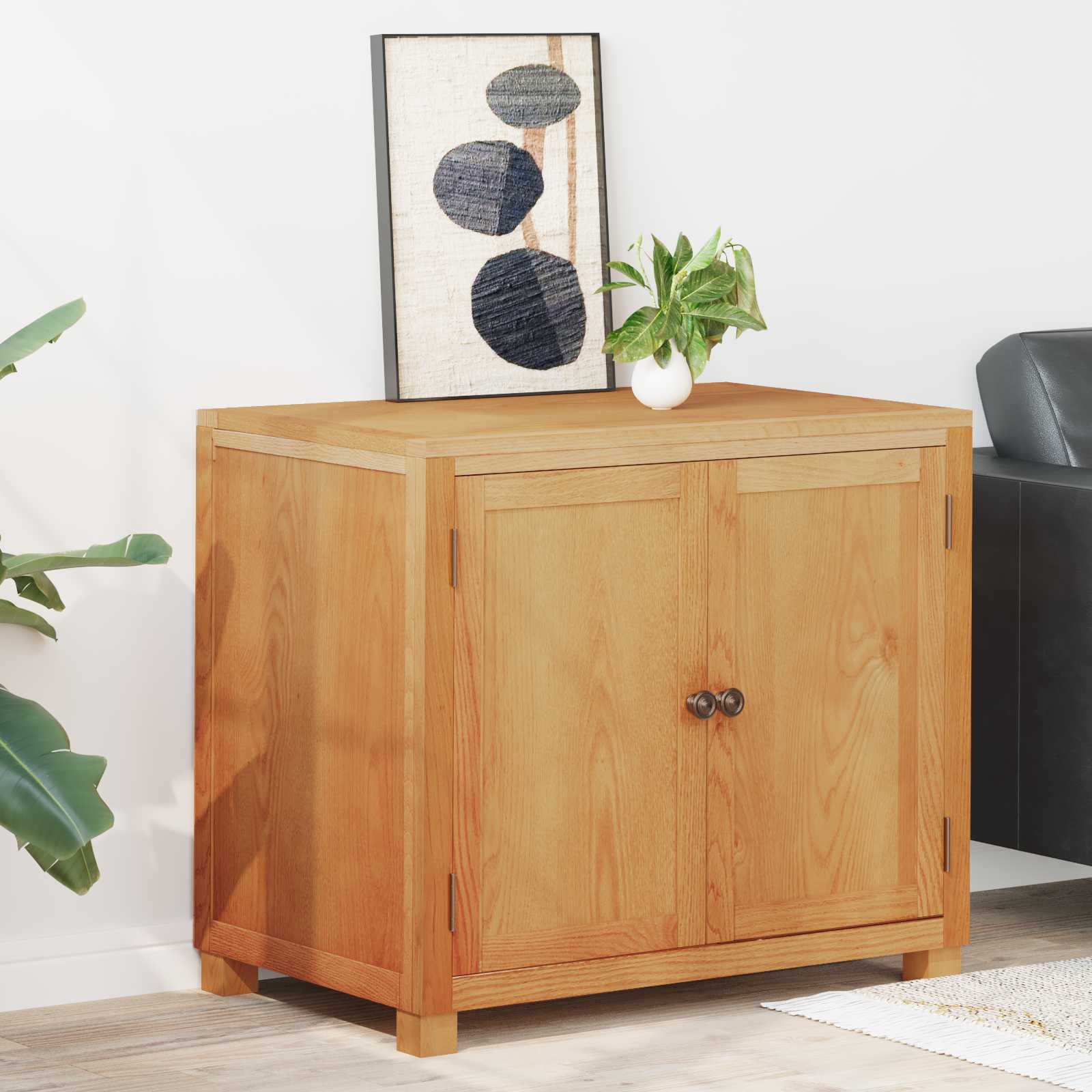 vidaXL Kast met plank met opslag Bruin 80 x 35 x 95 cm Bewerkt hout