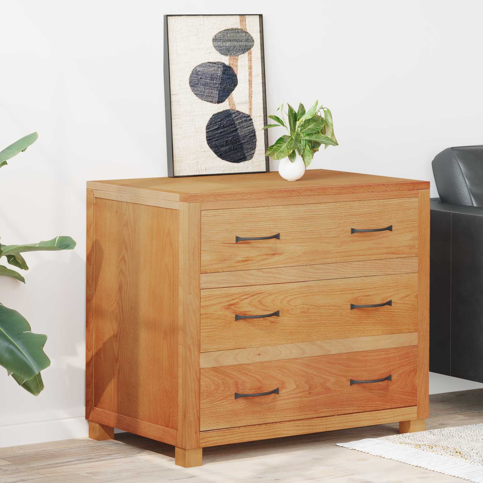 vidaXL Kast met plank met opslag Bruin 80 x 35 x 95 cm Bewerkt hout