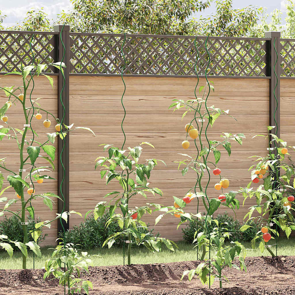 vidaXL Spiraal Plantsteunen 50 stuks 150 cm Gegalvaniseerd Staal