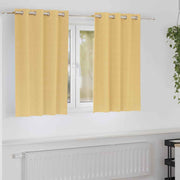 vidaXL Gordijnen met gordijnen 2 pcs Beige 140 x 140 cm Polyester
