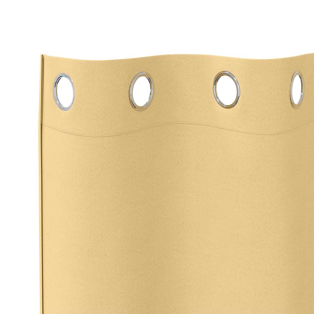 vidaXL Gordijnen met gordijnen 2 pcs Beige 140 x 140 cm Polyester