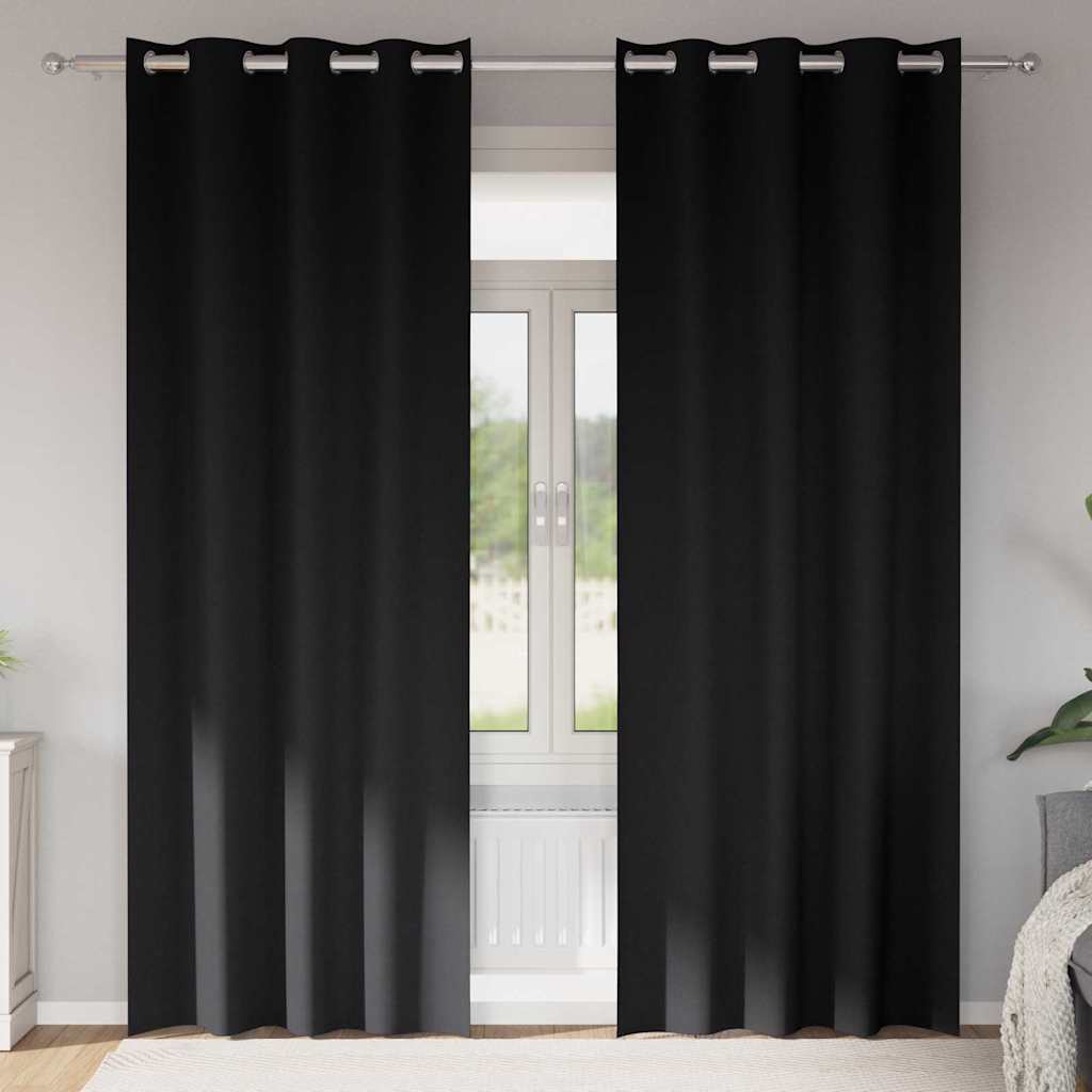 vidaXL Gordijnen met gordijnen 2 pcs Beige 140 x 140 cm Polyester