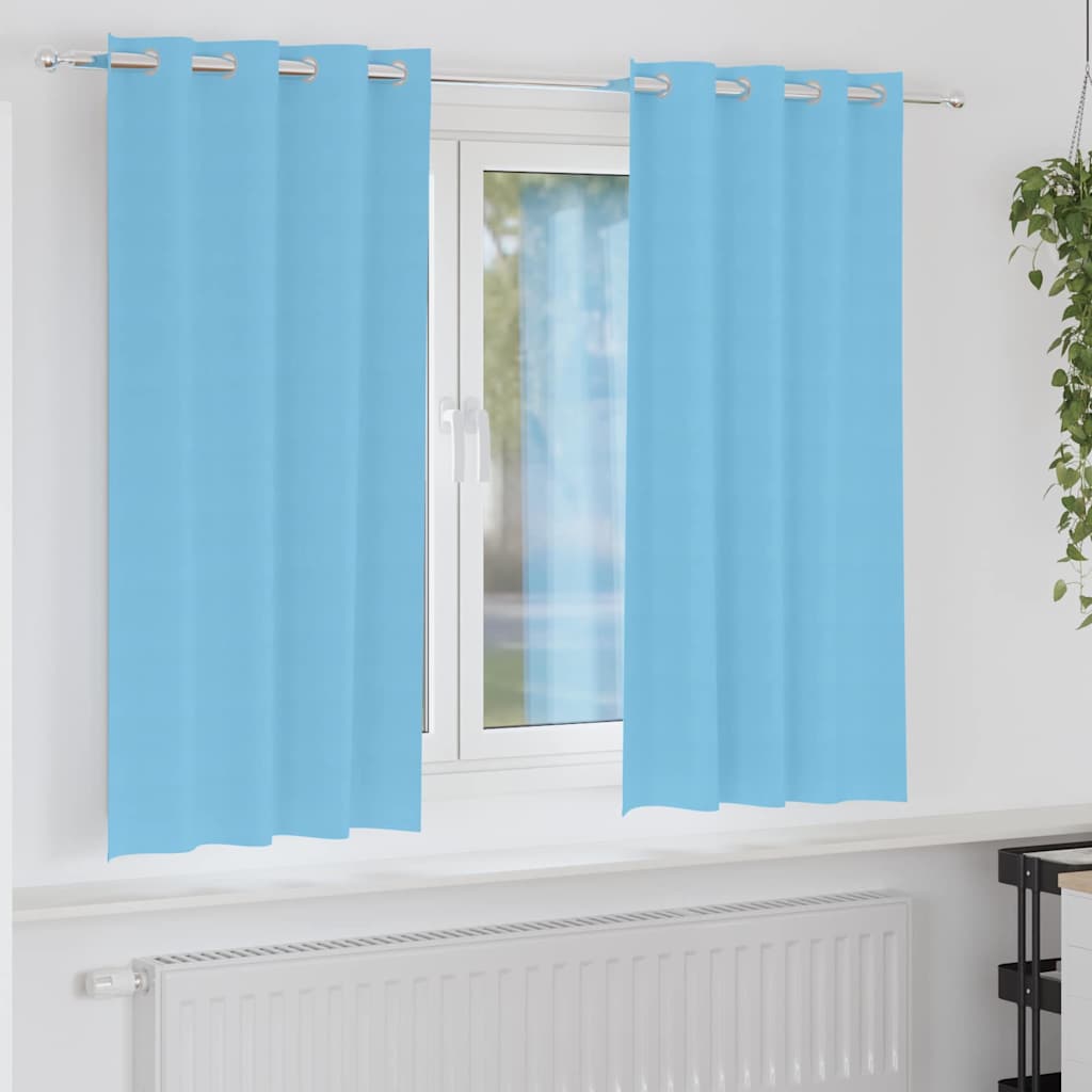 vidaXL Gordijnen met gordijnen 2 pcs Beige 140 x 140 cm Polyester