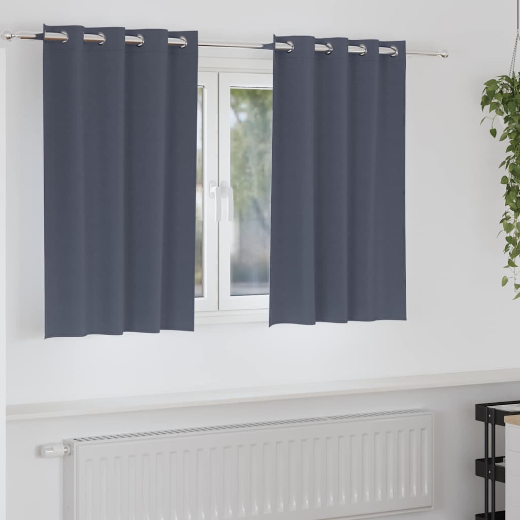 vidaXL Gordijnen met gordijnen 2 pcs Beige 140 x 140 cm Polyester