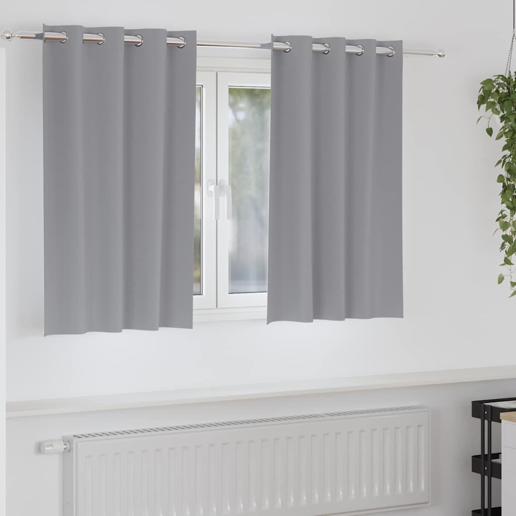 vidaXL Gordijnen met gordijnen 2 pcs Beige 140 x 140 cm Polyester