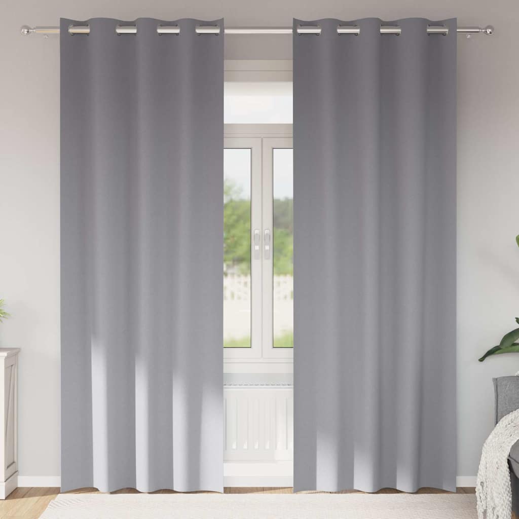 vidaXL Gordijnen met gordijnen 2 pcs Beige 140 x 140 cm Polyester