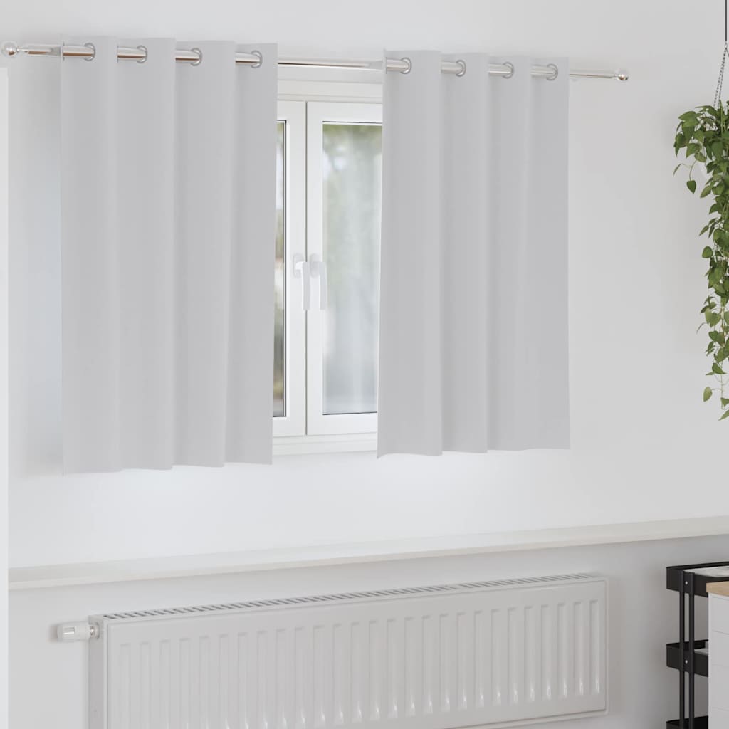 vidaXL Gordijnen met gordijnen 2 pcs Beige 140 x 140 cm Polyester