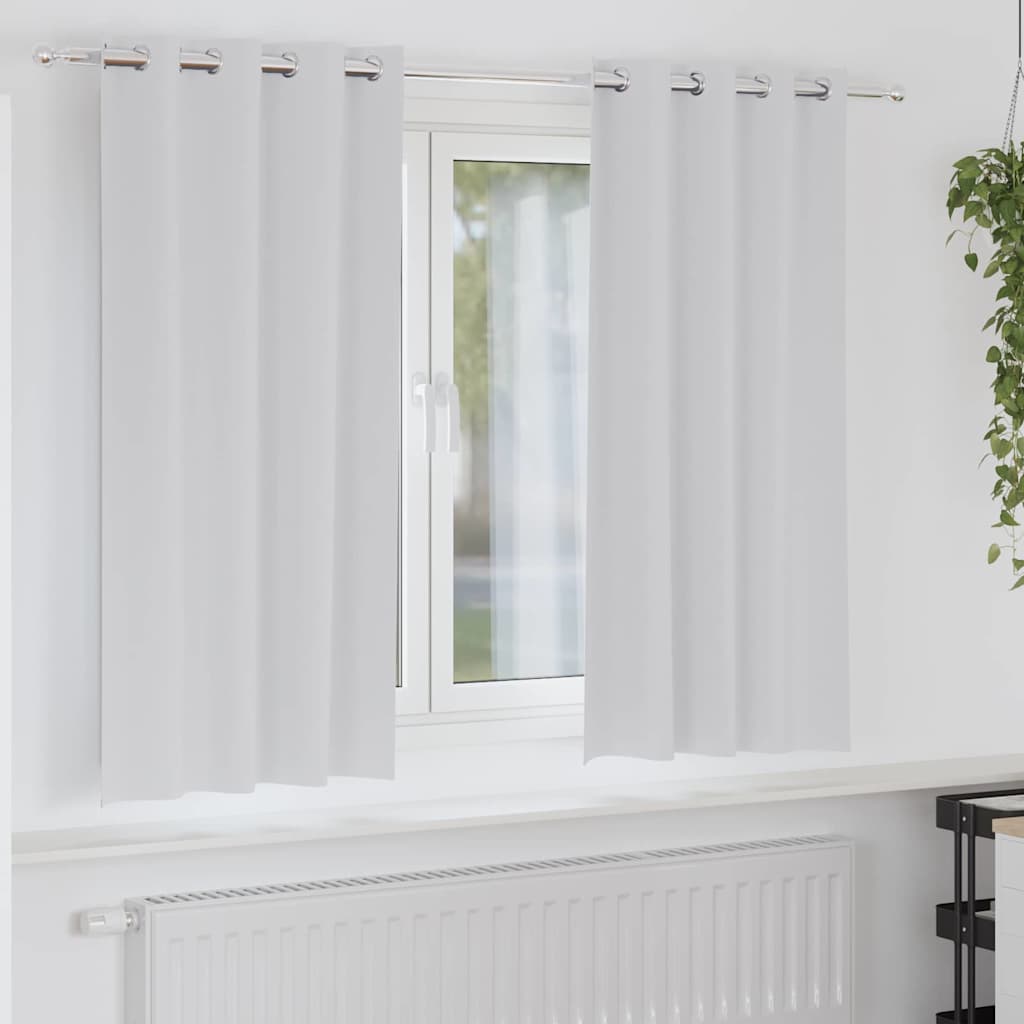 vidaXL Gordijnen met gordijnen 2 pcs Beige 140 x 140 cm Polyester
