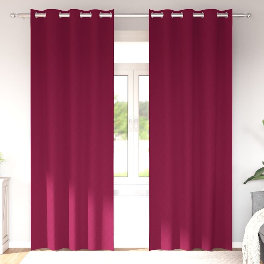 vidaXL Gordijnen met gordijnen 2 pcs Beige 140 x 140 cm Polyester