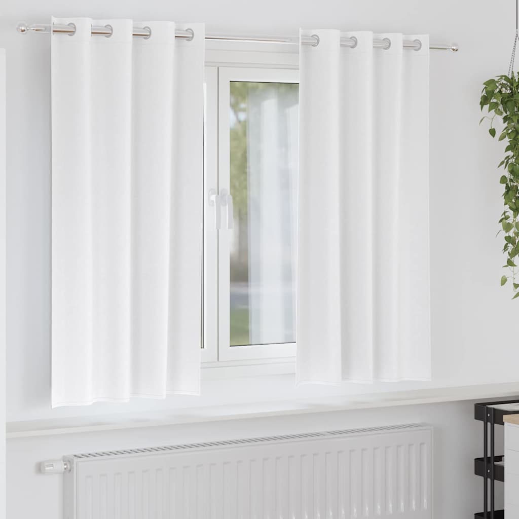 vidaXL Gordijnen met gordijnen 2 pcs Beige 140 x 140 cm Polyester