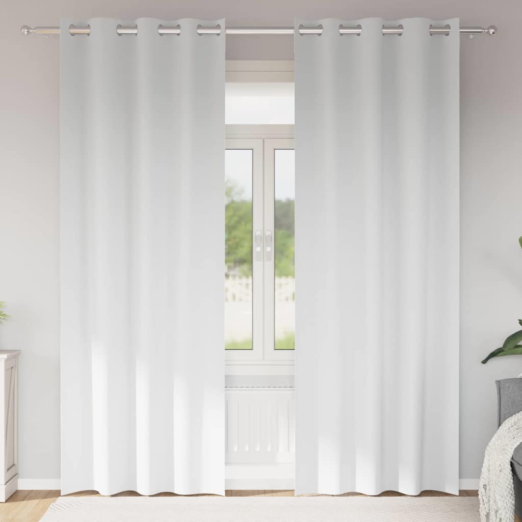 vidaXL Gordijnen met gordijnen 2 pcs Beige 140 x 140 cm Polyester