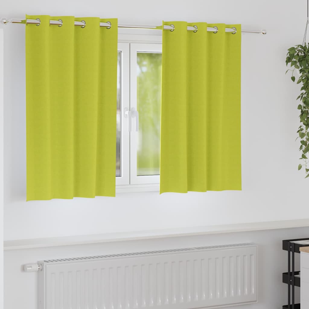 vidaXL Gordijnen met gordijnen 2 pcs Beige 140 x 140 cm Polyester
