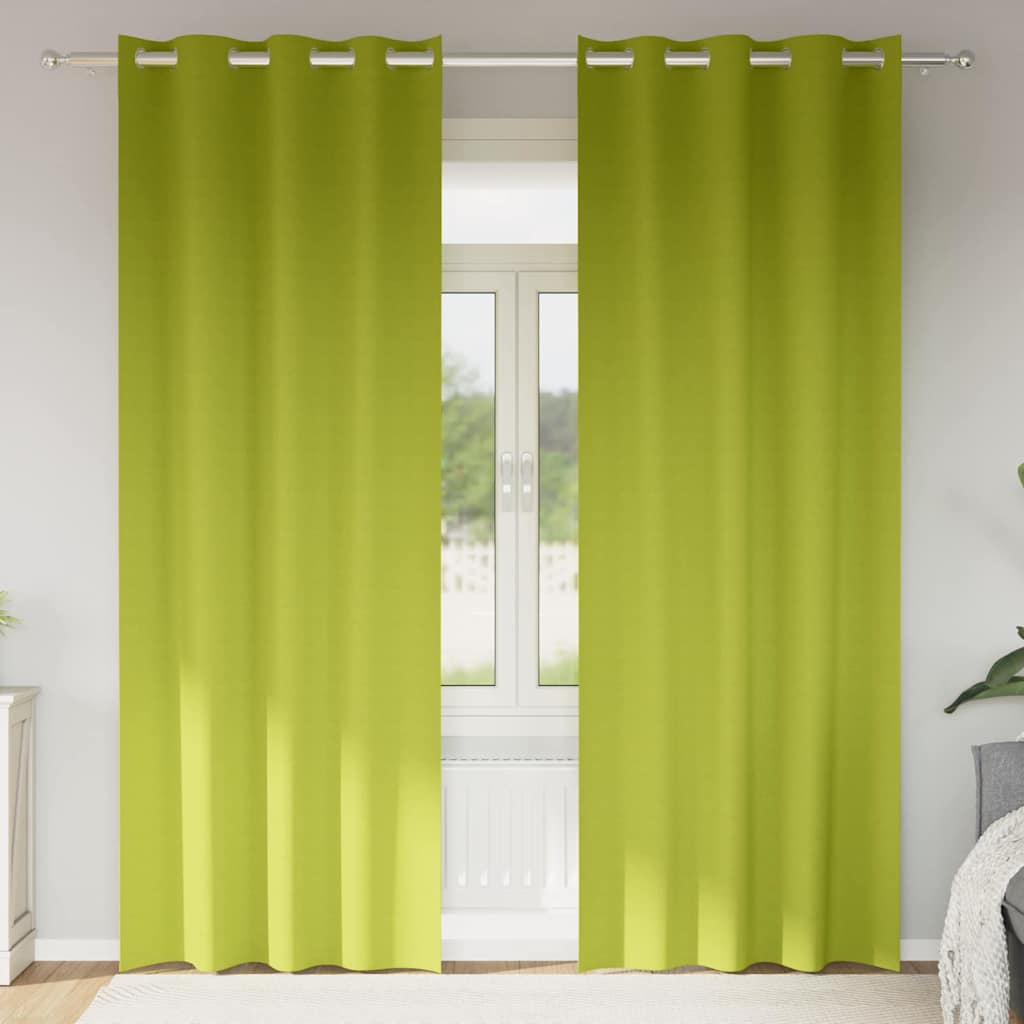 vidaXL Gordijnen met gordijnen 2 pcs Beige 140 x 140 cm Polyester