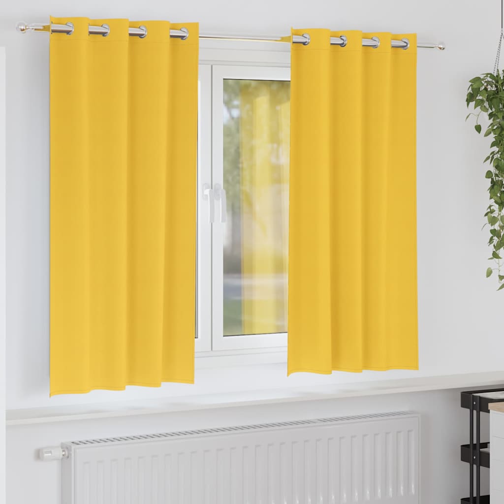 vidaXL Gordijnen met gordijnen 2 pcs Beige 140 x 140 cm Polyester