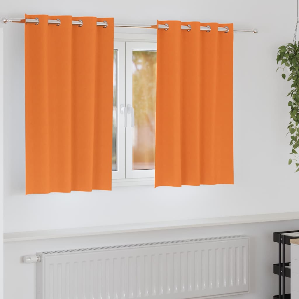 vidaXL Gordijnen met gordijnen 2 pcs Beige 140 x 140 cm Polyester