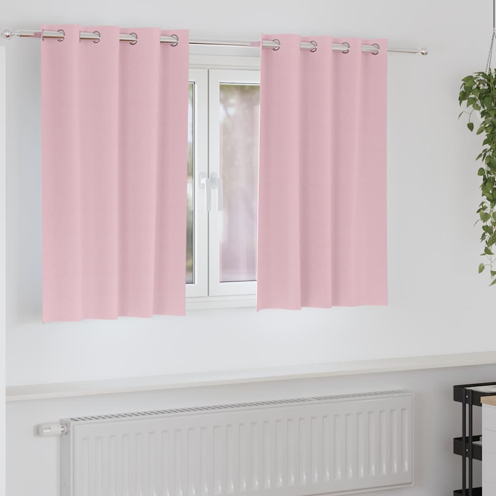 vidaXL Gordijnen met gordijnen 2 pcs Beige 140 x 140 cm Polyester