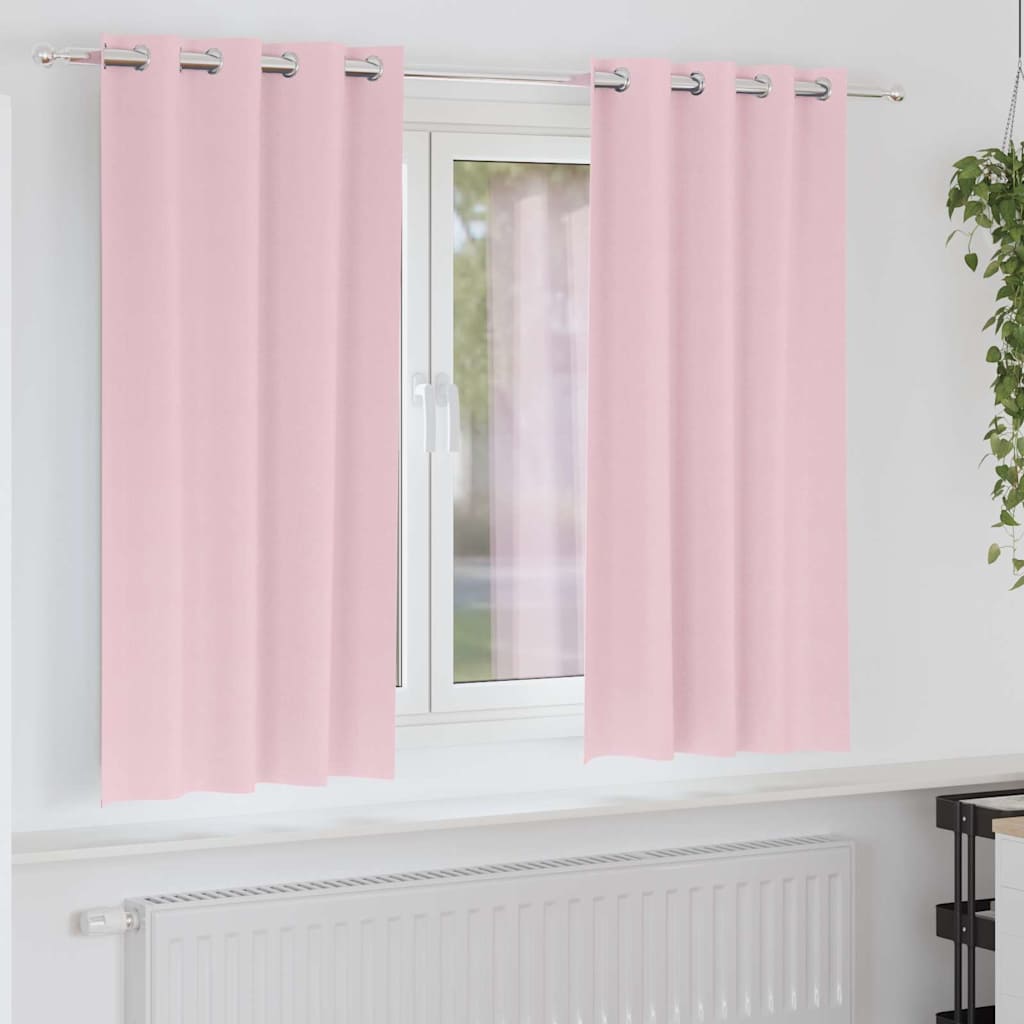 vidaXL Gordijnen met gordijnen 2 pcs Beige 140 x 140 cm Polyester