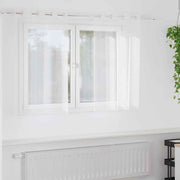 vidaXL Gordijnen met gordijnen 2 pcs Wit 140 x 140 cm Polyester