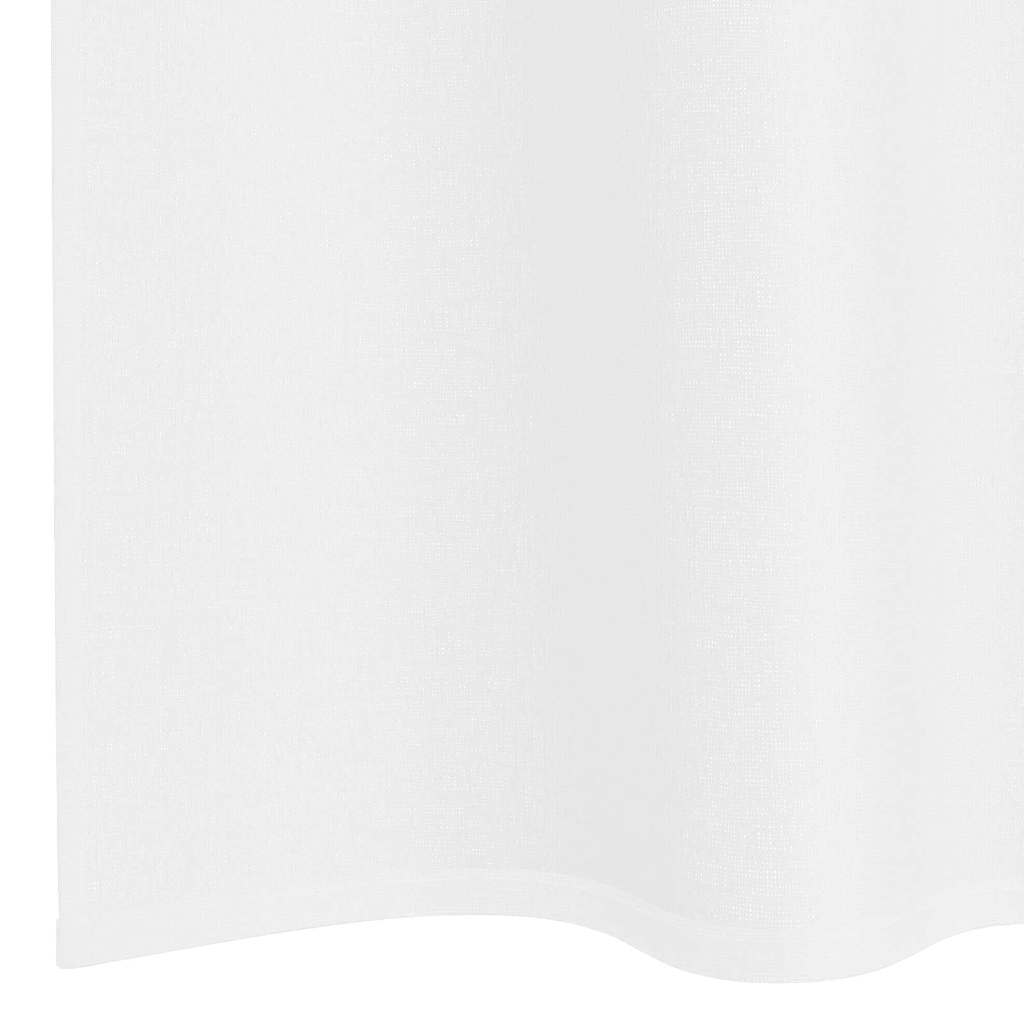 vidaXL Gordijnen met gordijnen 2 pcs Wit 140 x 140 cm Polyester