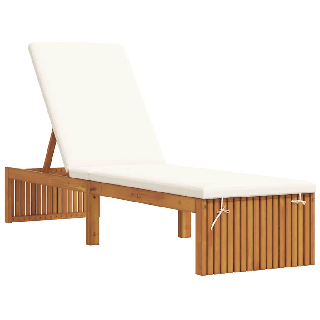 vidaXL Ligbed 200x55x30 cm van Massief Acaciahout
