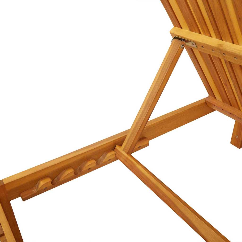 vidaXL Ligbed 200x55x30 cm van Massief Acaciahout