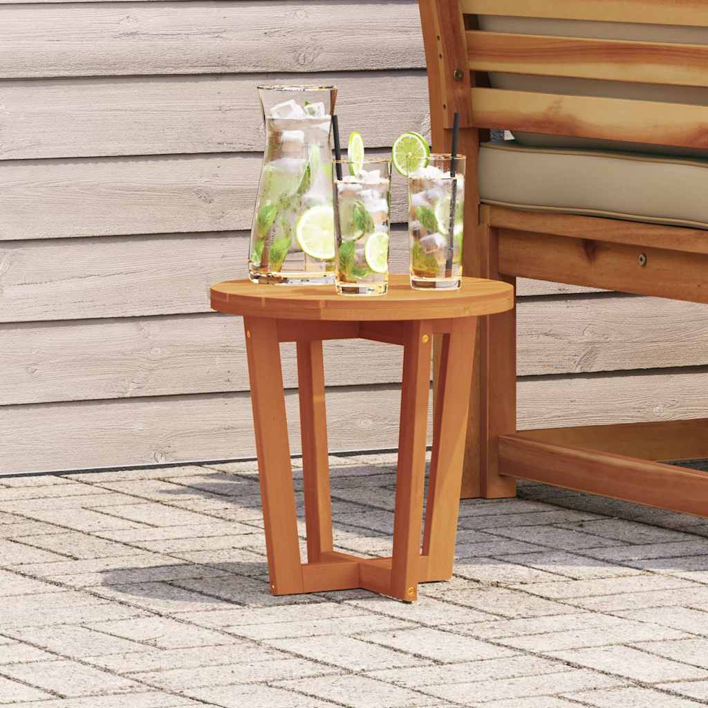 vidaXL Tuinbijzettafel rond Ø55x40 cm massief acaciahout
