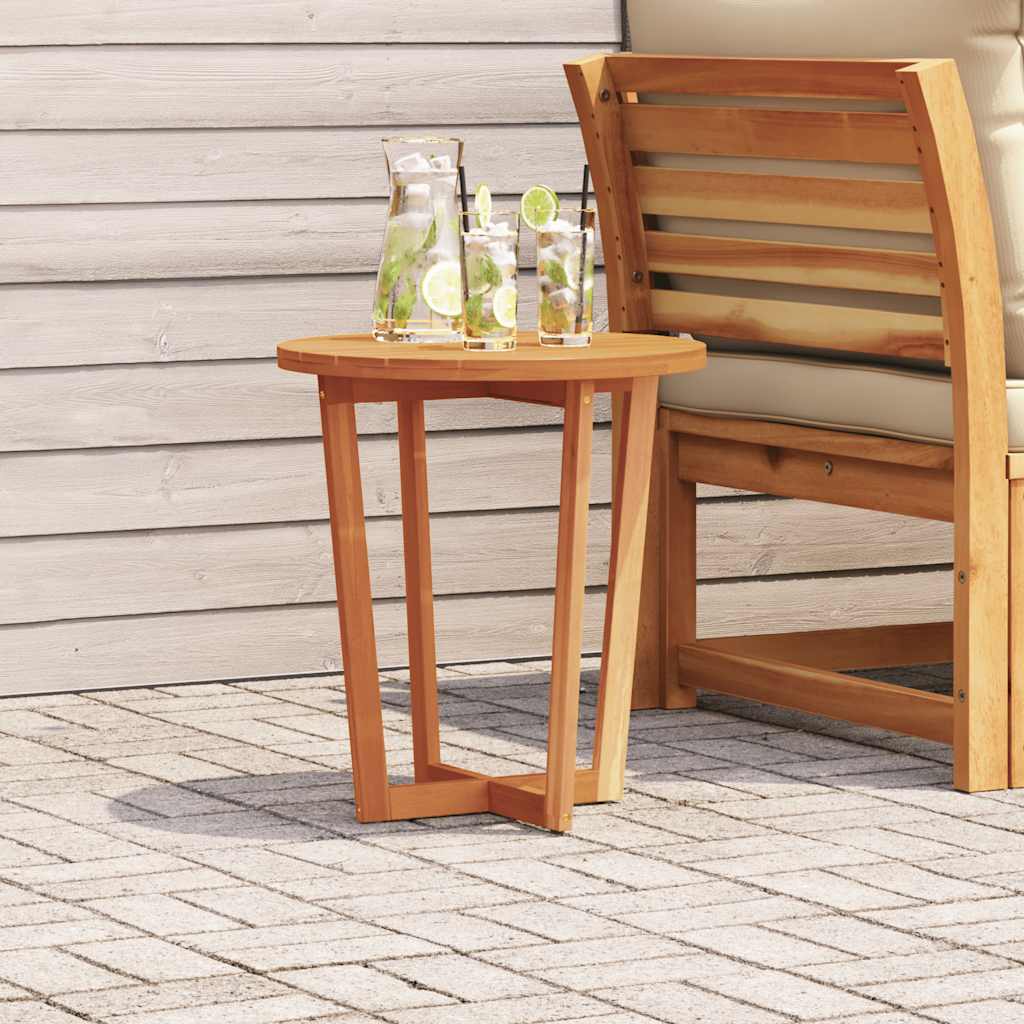 vidaXL Tuinbijzettafel rond Ø55x40 cm massief acaciahout