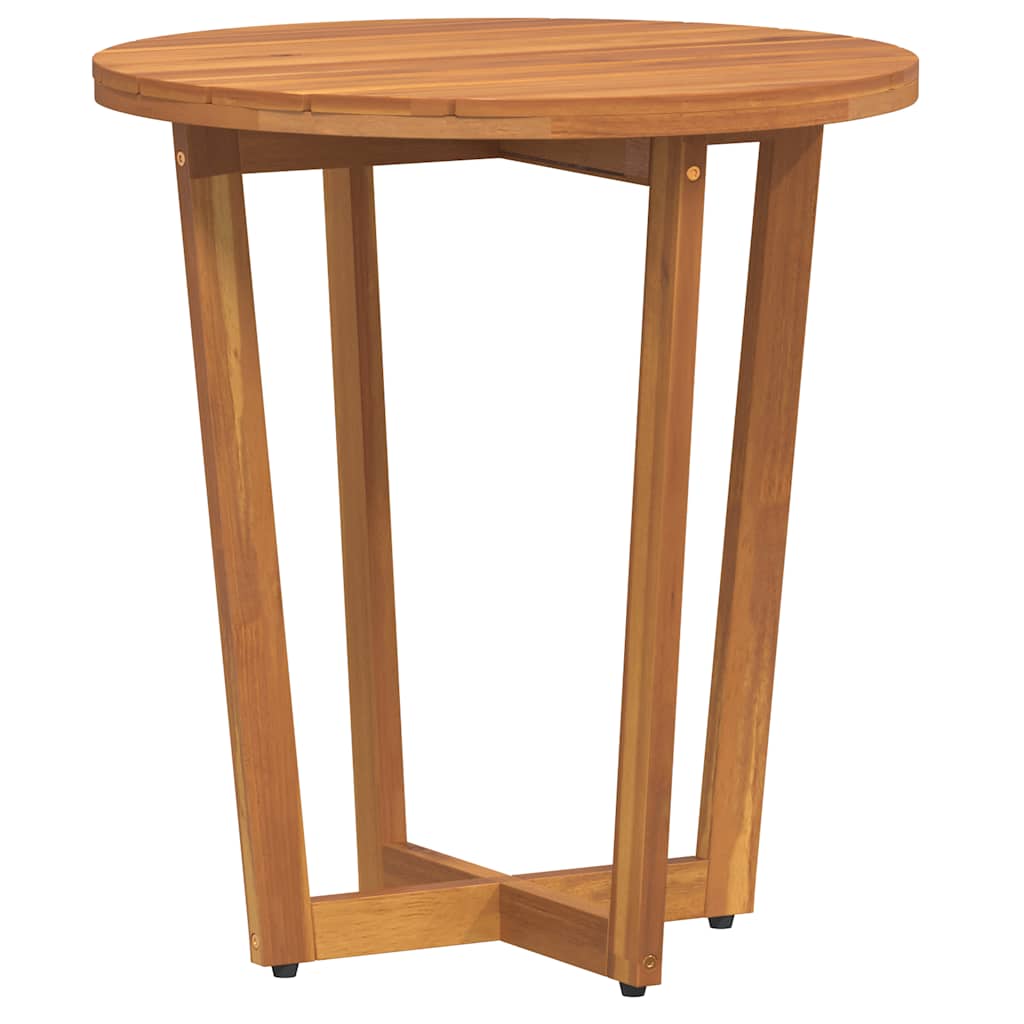 vidaXL Tuinbijzettafel rond Ø55x40 cm massief acaciahout