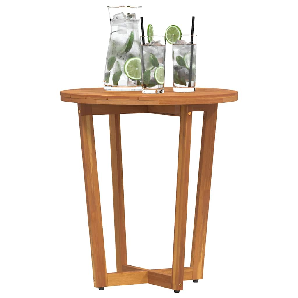 vidaXL Tuinbijzettafel rond Ø55x40 cm massief acaciahout