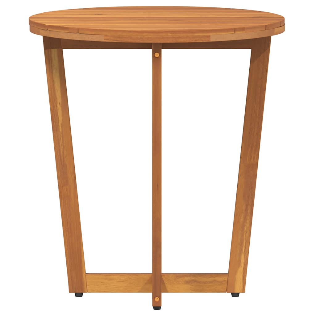 vidaXL Tuinbijzettafel rond Ø55x40 cm massief acaciahout