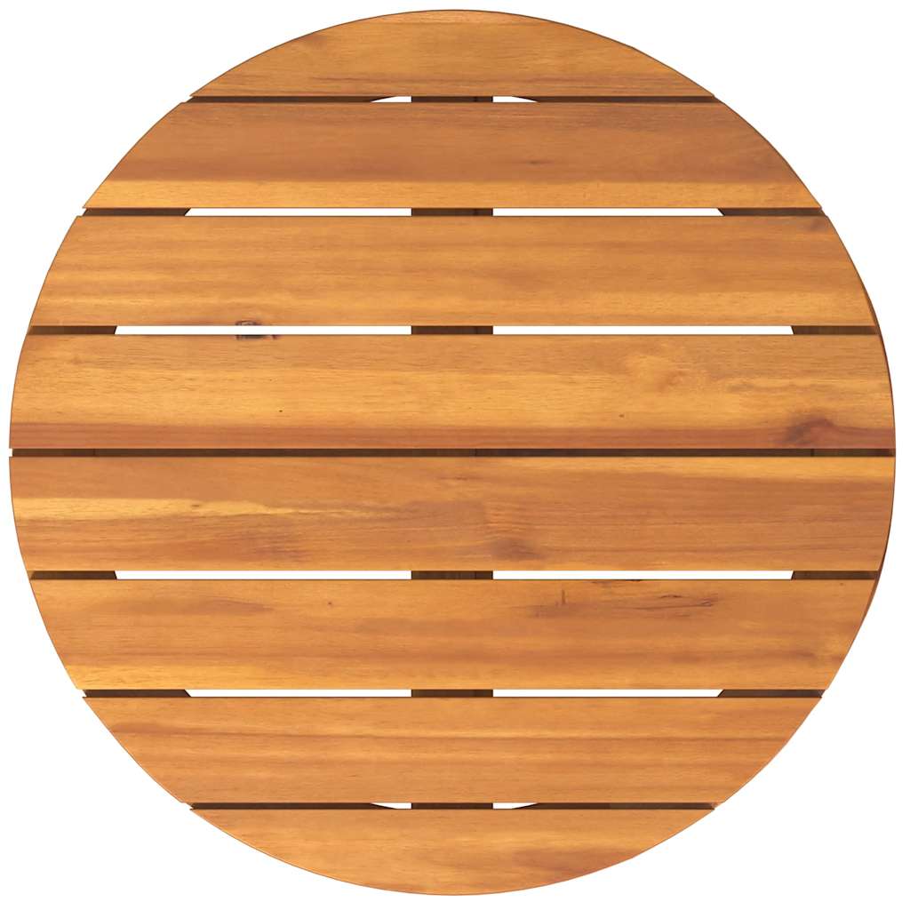 vidaXL Tuinbijzettafel rond Ø55x40 cm massief acaciahout