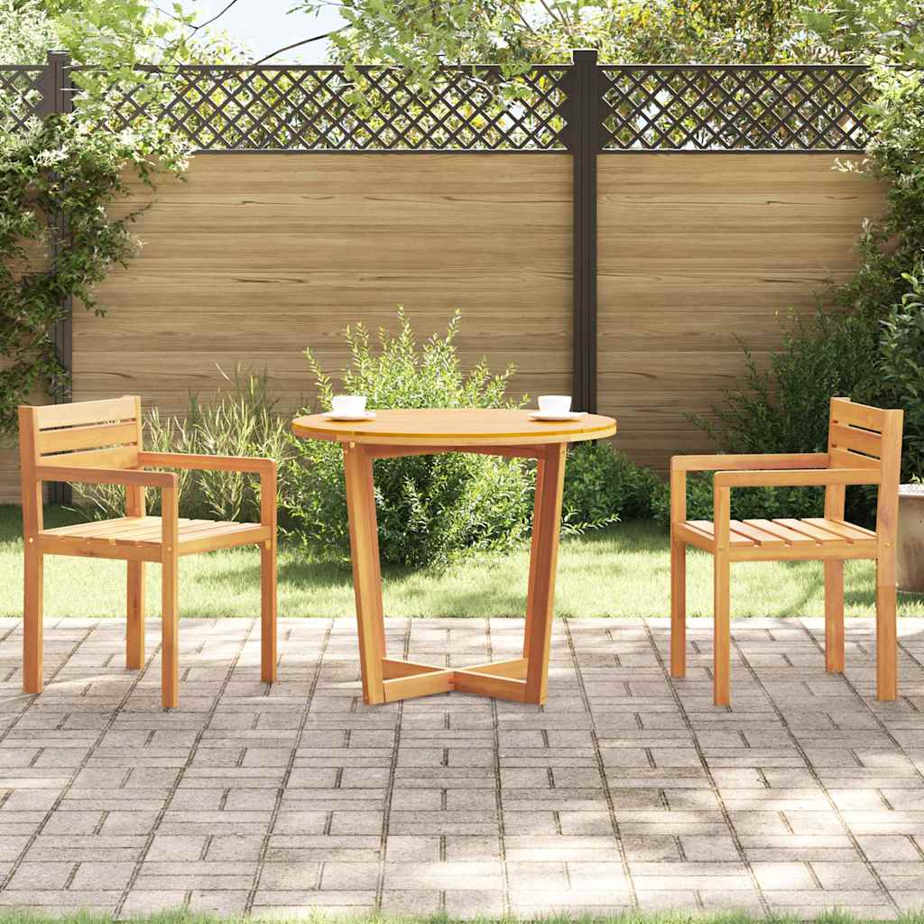 vidaXL Tuintafel ovaal 150x90x75 cm massief acaciahout