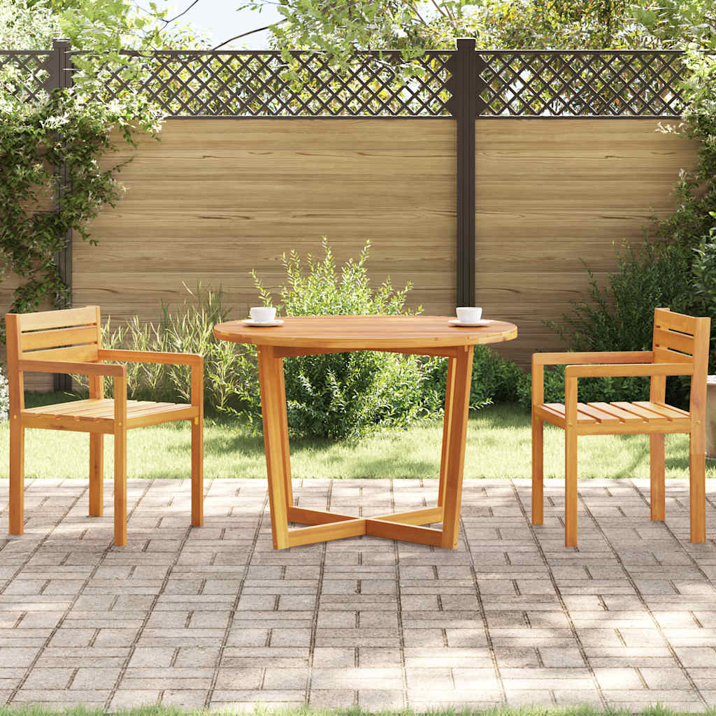 vidaXL Tuintafel ovaal 150x90x75 cm massief acaciahout