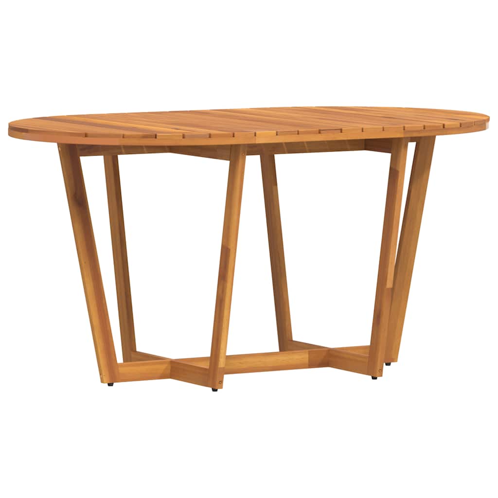 vidaXL Tuintafel ovaal 150x90x75 cm massief acaciahout