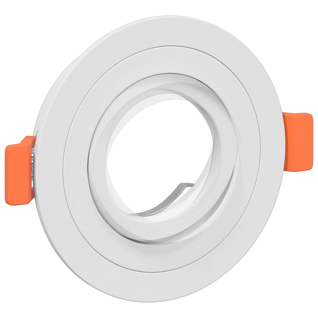 vidaXL Inbouwspots 6 stuks Rond GU10 Wit Ø91 mm