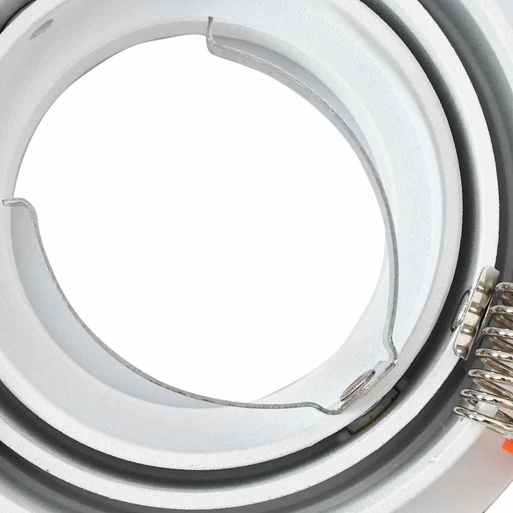 vidaXL Inbouwspots 6 stuks Rond GU10 Wit Ø91 mm