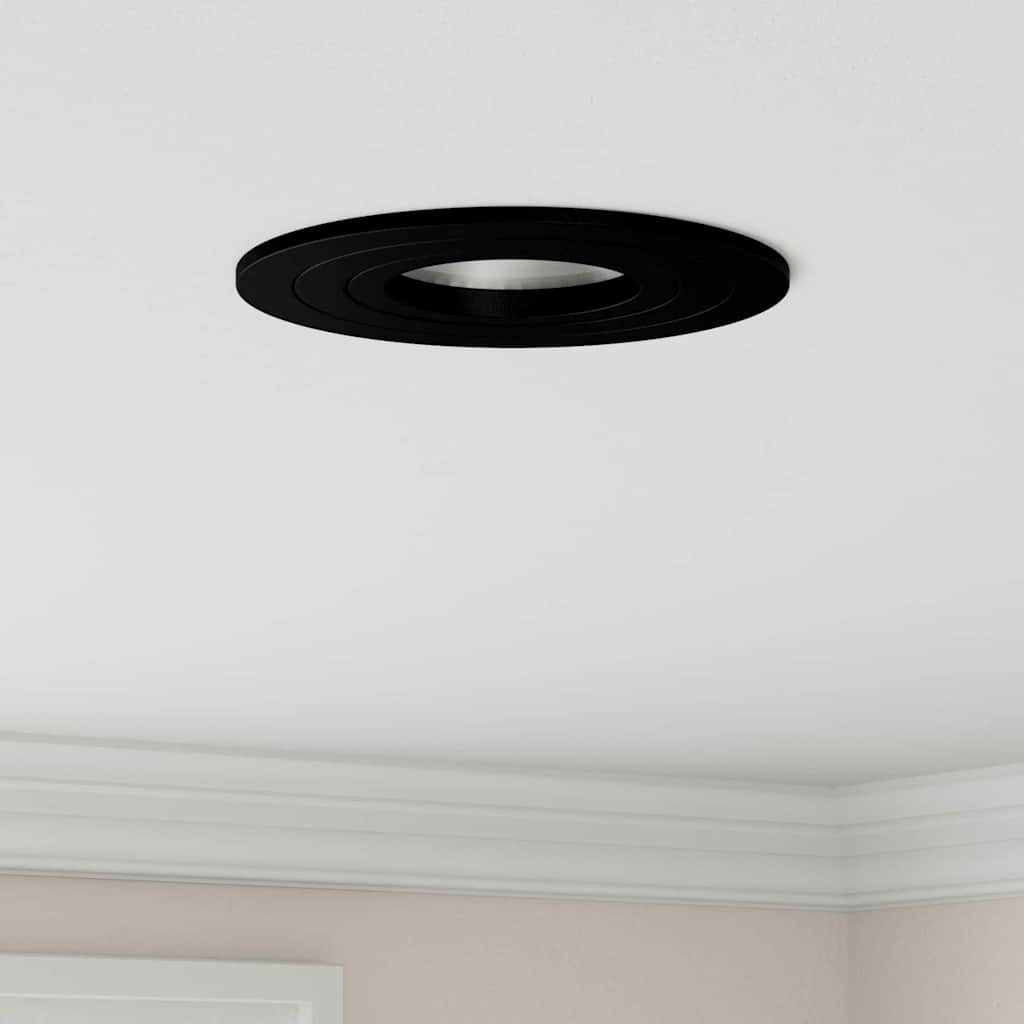 vidaXL Inbouwspots 6 stuks Rond GU10 Wit Ø91 mm