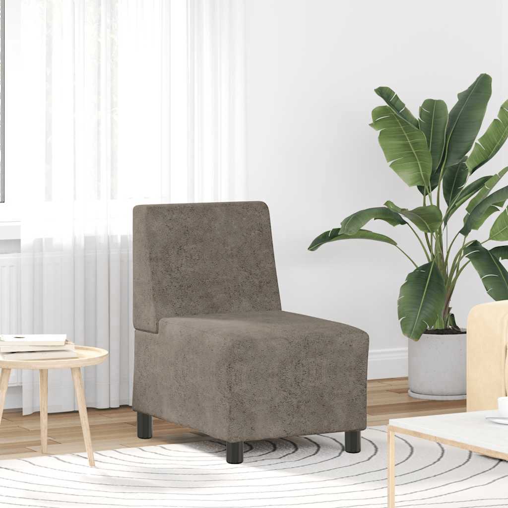 vidaXL Sofa Stoel 2 pcs Bruin Faux suede leer
