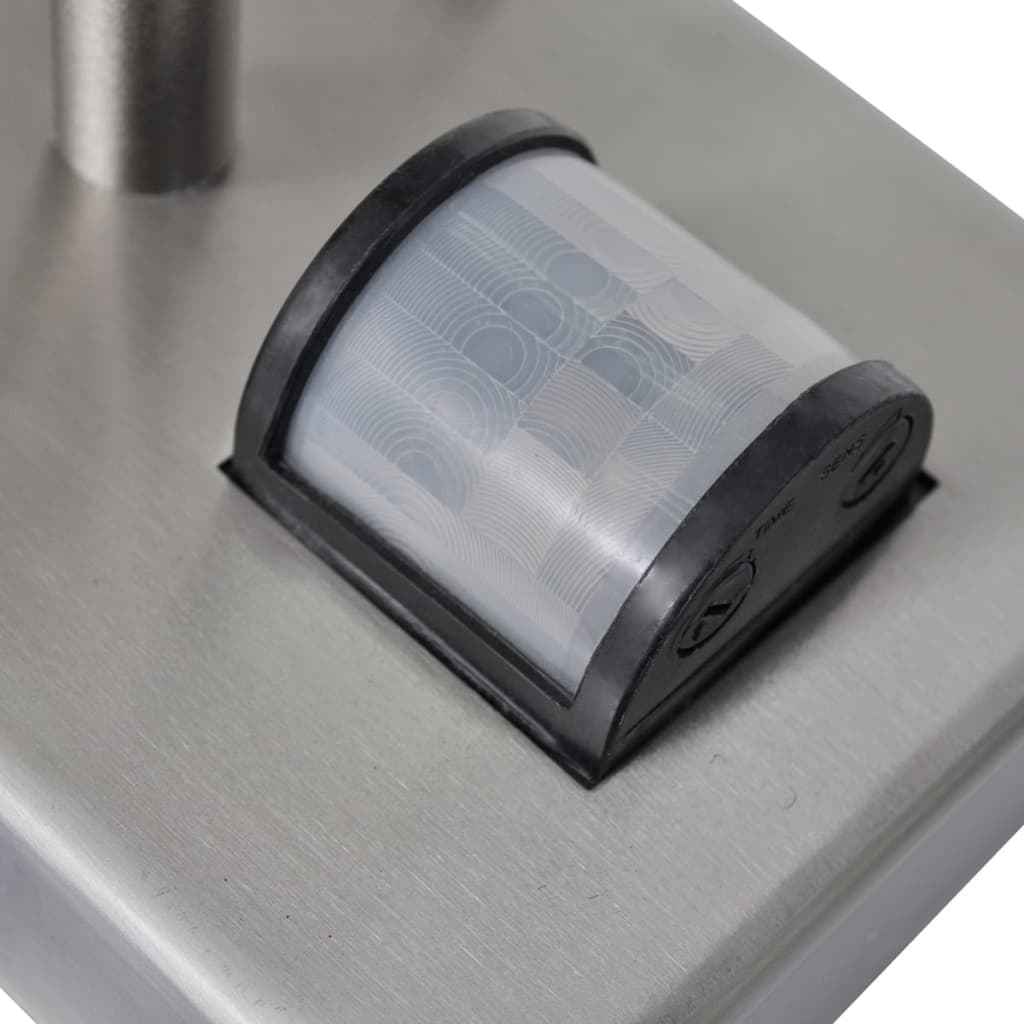 Pagode vormige RVS wandlamp met bewegingssensor