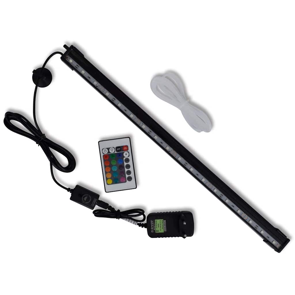 vidaXL LED-aquariumlamp met bubbels RGB 48 cm