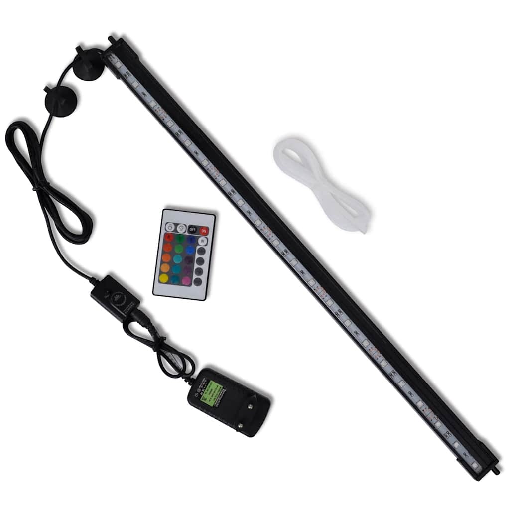 vidaXL LED-aquariumlamp met bubbels RGB 48 cm