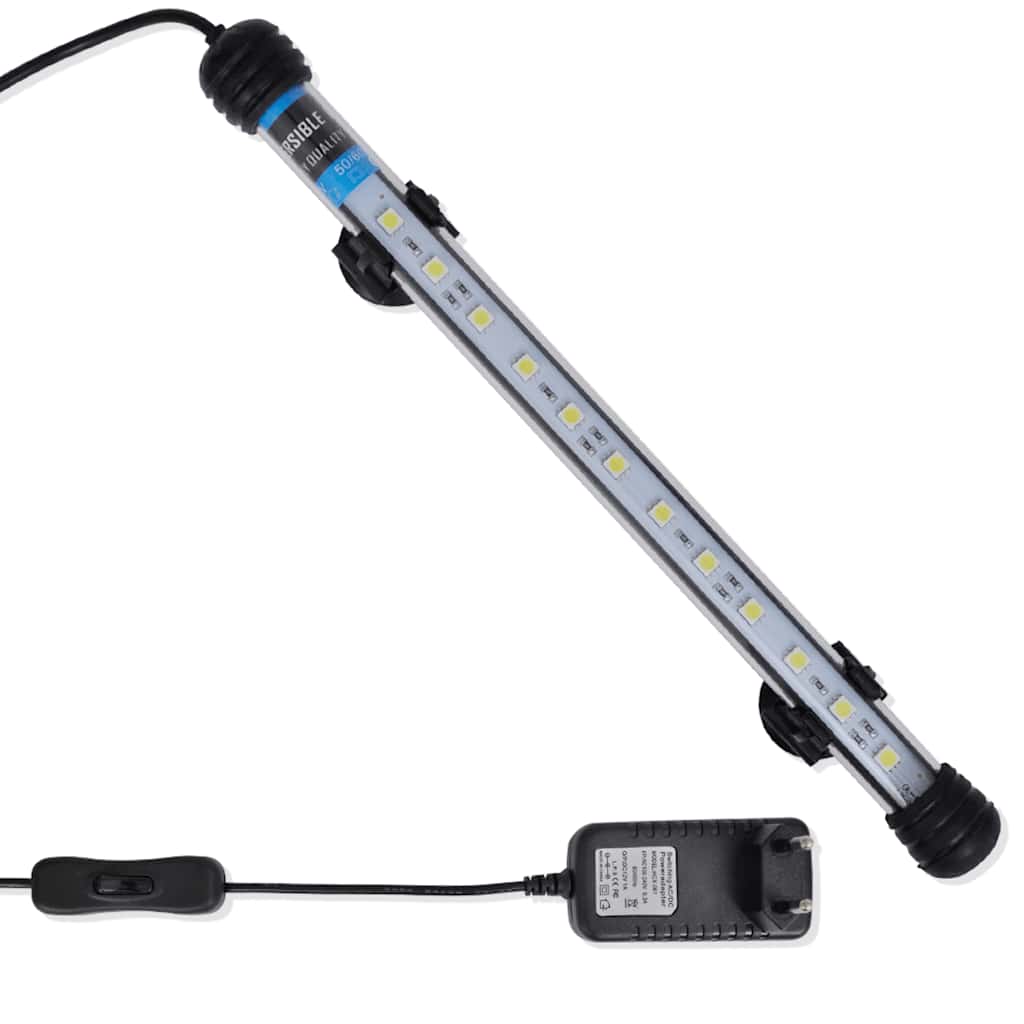 vidaXL LED-aquariumlamp 28 cm blauw
