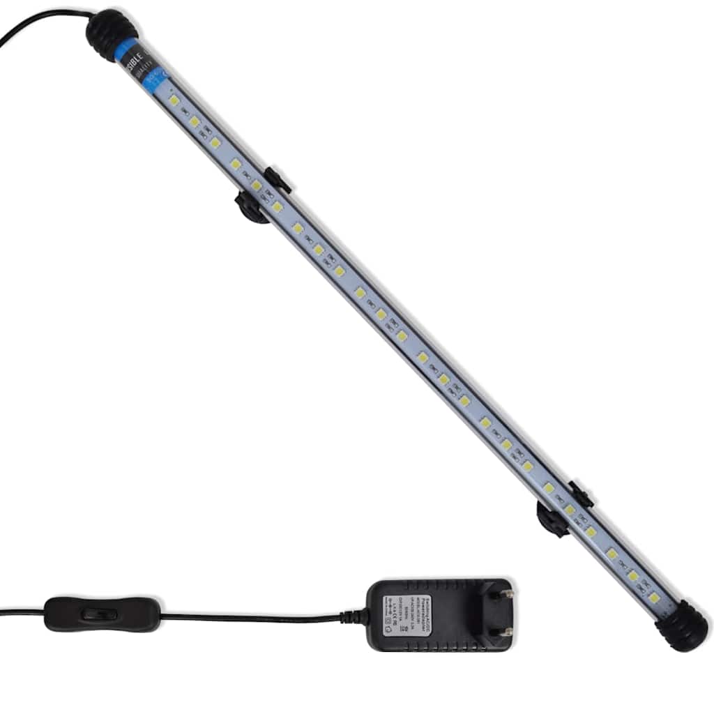 vidaXL LED-aquariumlamp 28 cm blauw