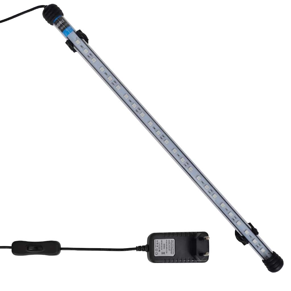 vidaXL LED-aquariumlamp 28 cm blauw
