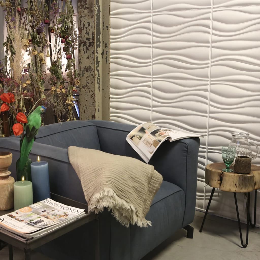 WallArt 12 pcs Wall Panels 3D GA-WA04 Waves