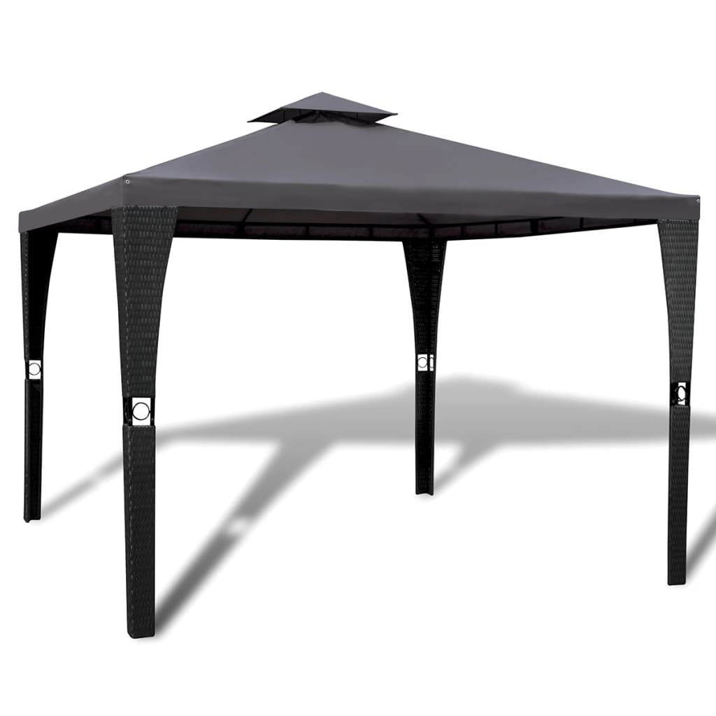vidaXL Prieel met dak 3x4 m crèmewit - Aashly